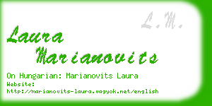 laura marianovits business card